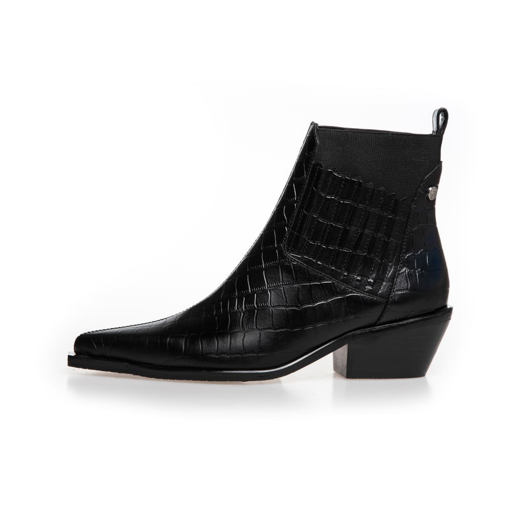 The Walking Boot i Sort Læder fra Copenhagen Shoes - Walking Boot